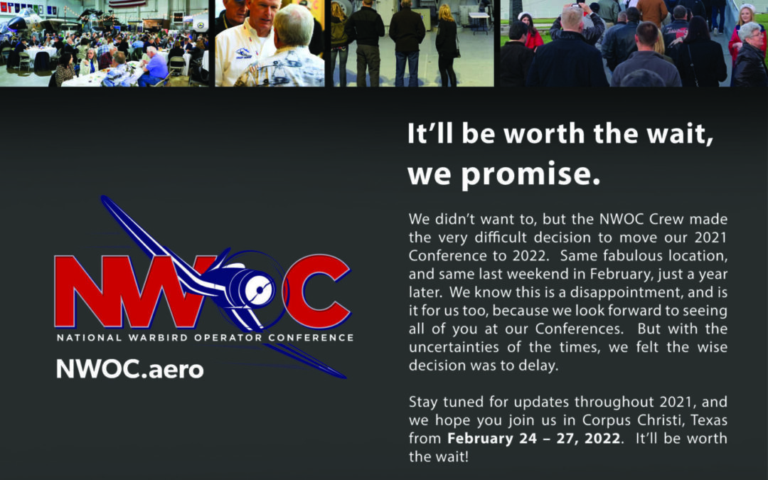 NWOC Postponed until 2022
